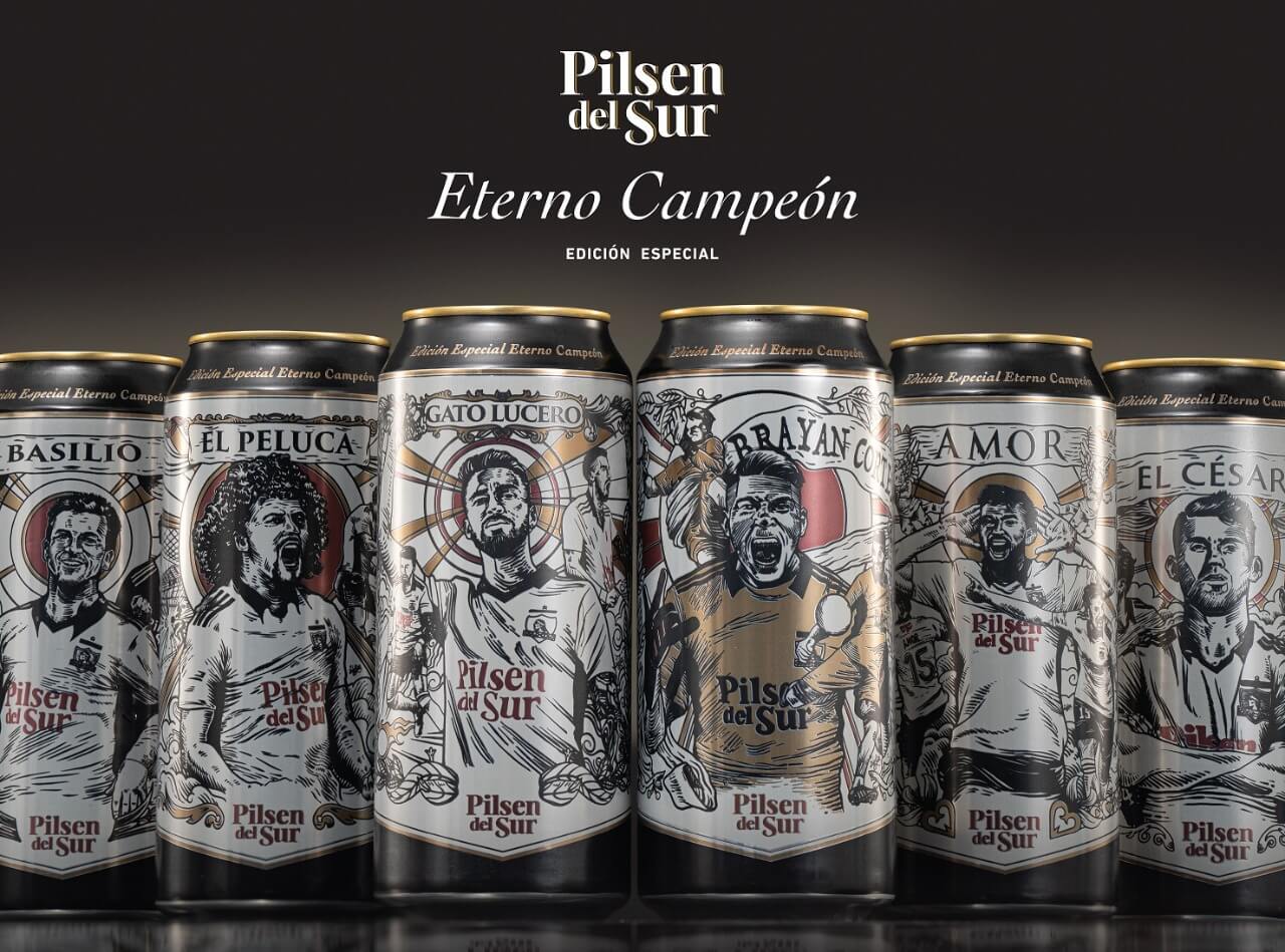 Pilsen del Sur rinde tributo al título de ColoColo con latas